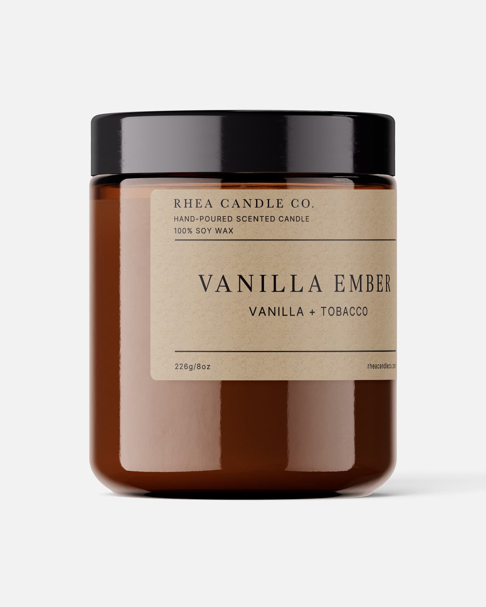 Vanilla Ember Candle | Vanilla + Tobacco - Rhea Candle Co.